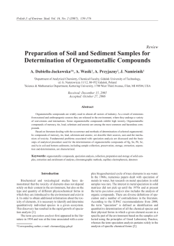Preparation of Soil and Sediment Samples for Determination of