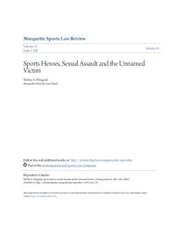 Sports Heroes, Sexual Assault and the Unnamed Victim