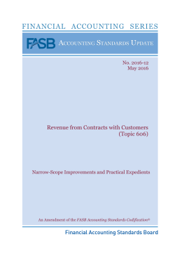 Accounting Standards Update 2016-12