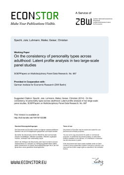 On the Consistency of Personality Types Across