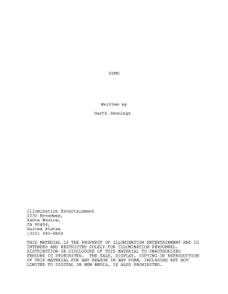 sing-screenplay - LA Screenwriter