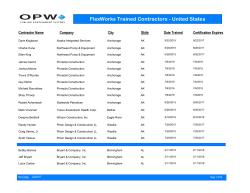 FlexWorks Trained Contractors - United States