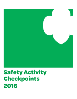 Safety Activity Checkpoints - Girl Scouts of Central and Southern