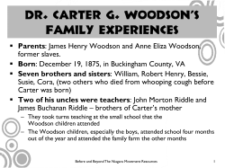 Tools for Teachers: Carter G. Woodson Team-Building