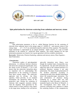 Spin polarization for electrons scattering from cadmium and mercury