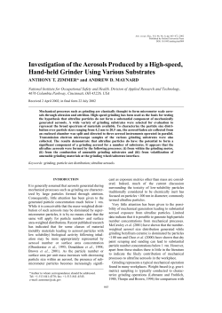 Investigation of the Aerosols Produced by a High-speed, Hand