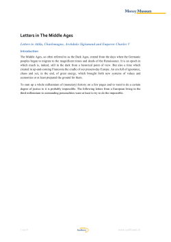 Letters in The Middle Ages