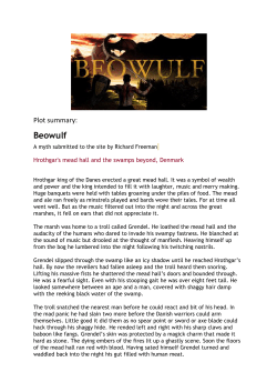 Plot summary &ndash; Beowulf