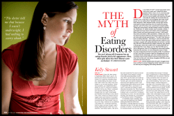 THE MYTH of Eating Disorders