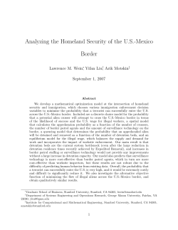 Analyzing the Homeland Security of the U.S.
