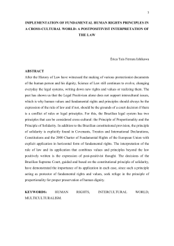 application of human rights and fundamental principles in a cross