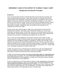 DEPENDENCY CASES IN THE CONTEXT OF