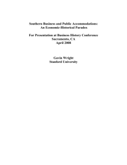 Southern Business and Public Accommodations: An Economic