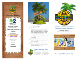RATES and SERVICES - TV2 Virgin Islands