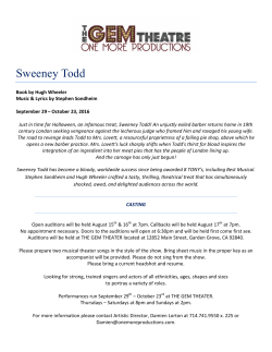 Sweeney Todd - One More Productions