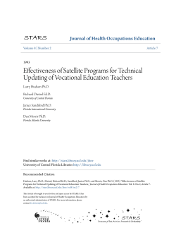 Effectiveness of Satellite Programs for Technical Updating
