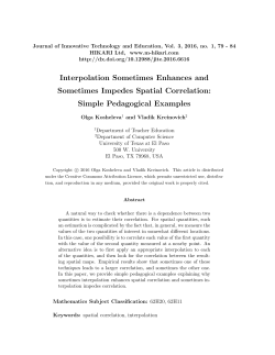 Interpolation Sometimes Enhances and Sometimes Impedes Spatial