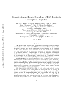 Concentration and Length Dependence of DNA Looping in