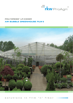 polydress&reg; lp-keder air bubble greenhouse film