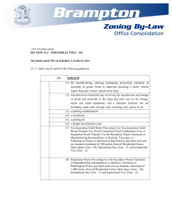 (327-07)(204-2010) SECTION 32.1 INDUSTRIAL TWO &ndash; M2 The