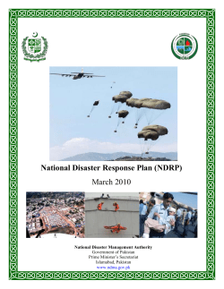 National Disaster Response Plan (NDRP) March 2010