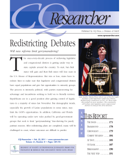 CQR Redistricting Debates