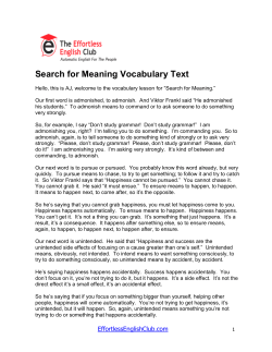 Search for Meaning Vocabulary Text