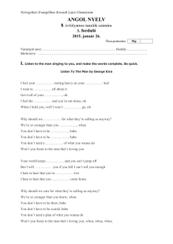 Happy(Angol dalsz&ouml;veg) - Ny&iacute;regyh&aacute;zi Evang&eacute;likus Kossuth Lajos