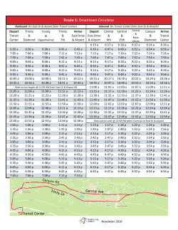Route 1: Downtown Circulator
