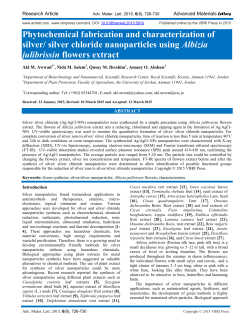silver chloride nanoparticles using Albizia julibrissin