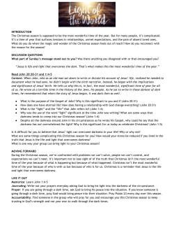 INTRODUCTION The Christmas season is supposed to be the most