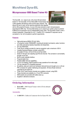 Datasheet for DYNA-85L