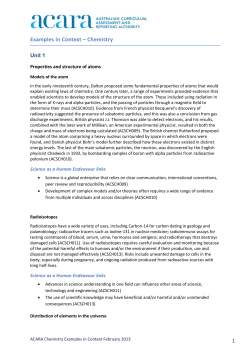 Examples in Context &ndash; Chemistry