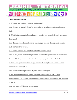 One mark questions - JSUNIL tutorial