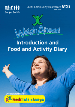 Introduction and Food and Activity Diary