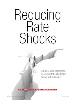 Original-cost ratemaking doesn`t suit the challenges facing utilities