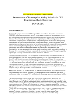 Determinants of Eurosceptical Voting Behavior in