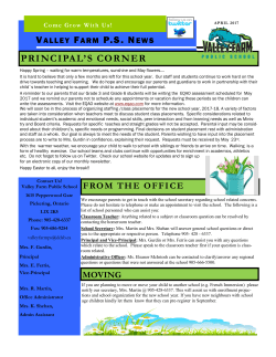 April - Durham District School Board