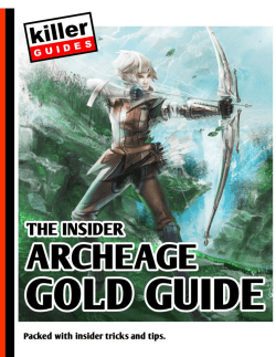 The Insider ArcheAge Gold Guide