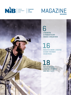 MAGAZINE - Nordic Investment Bank