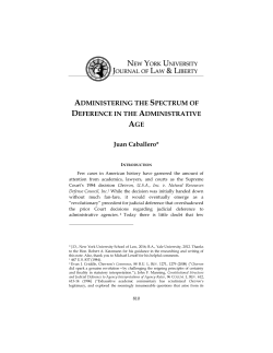 administering the spectrum of deference in the administrative age