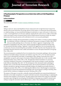 A Psychoanalytic Perspective on an Interview with an Irish