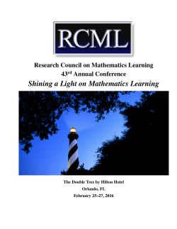 Shining a Light on Mathematics Learning