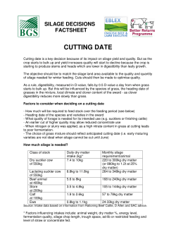 cutting date - British Grassland Society