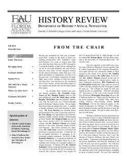 fromthechair - Florida Atlantic University