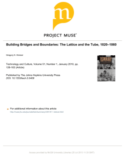 Building Bridges and Boundaries: The Lattice and