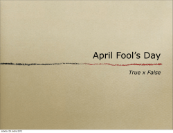 April Fool`s Day