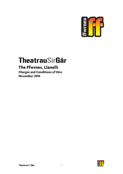 Ffwrnes Hire Charges (, 110kb)
