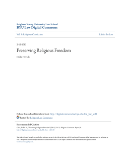Preserving Religious Freedom