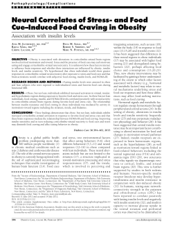Neural Correlates of Stress- and Food Cue&ndash;Induced Food Craving